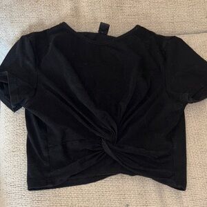 Shein, Black Twist Front Women Top